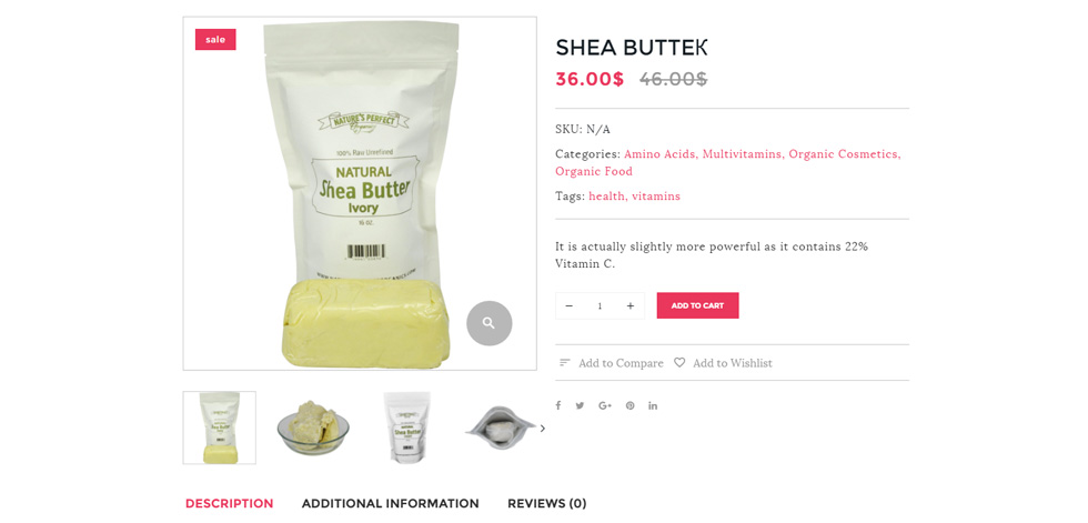 Product page