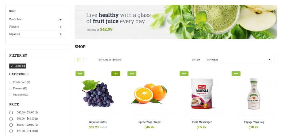 Category page