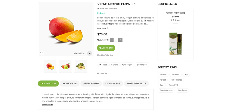 Product page