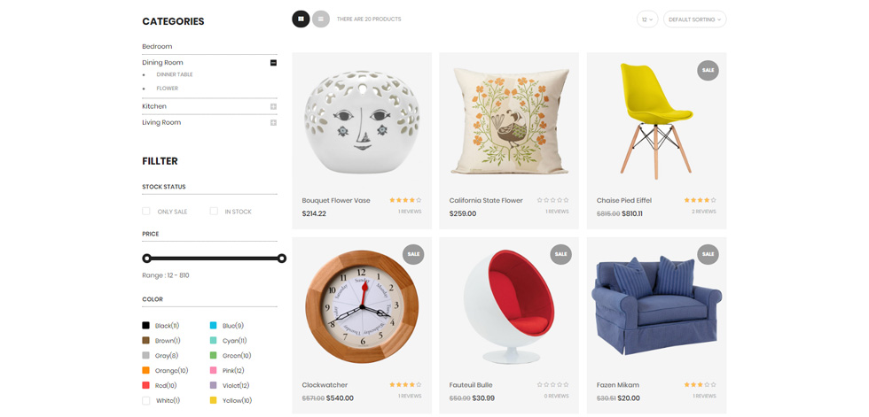 Category page