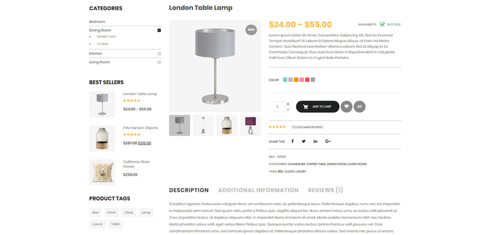 Product page