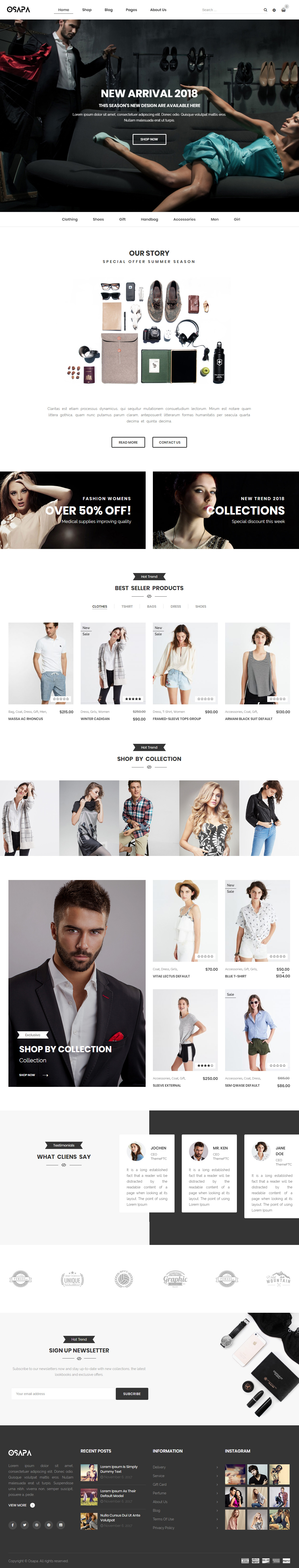 Osapa WordPress Bootstrap 4 Theme