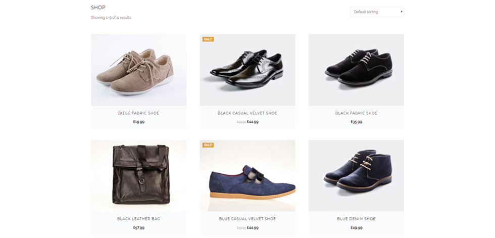 Shop page