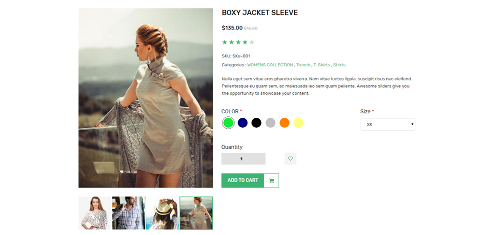 Product page