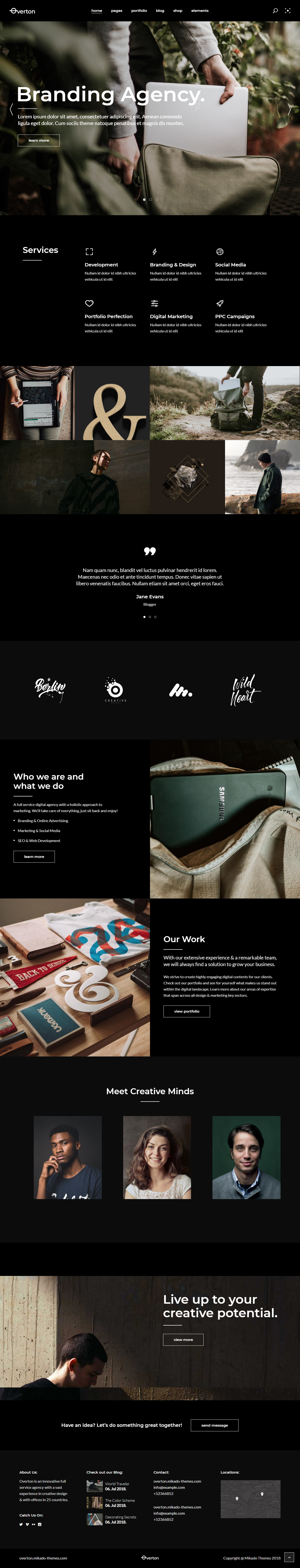 Overton Best Agency WordPress Themes