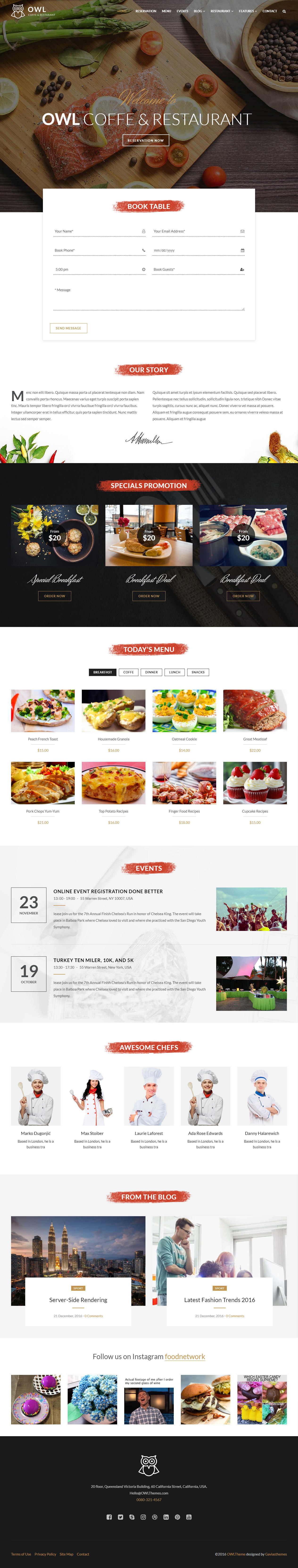 OWL Drupal Food Theme