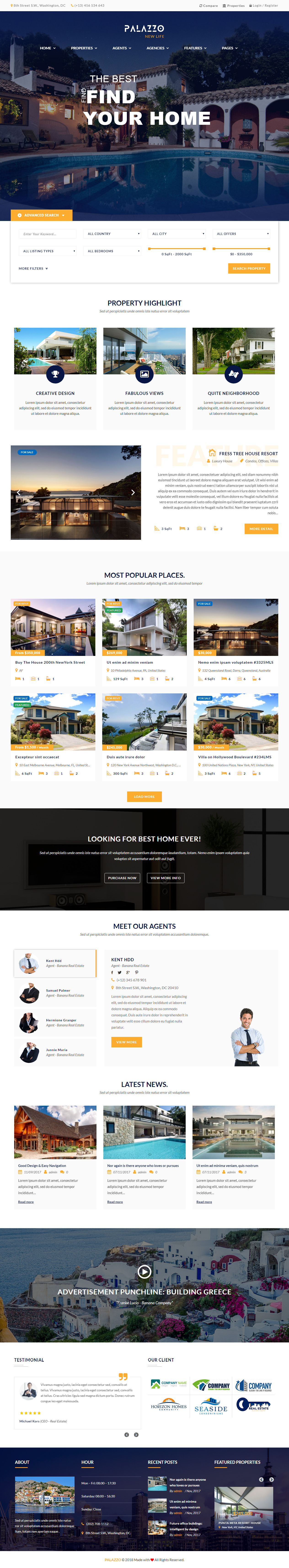 Palazzo WordPress Visual Composer Themes