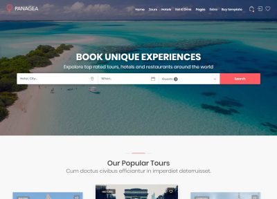 5 Best Travel HTML5 Templates 2018
