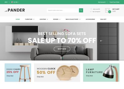 Latest Responsive Opencart Furniture Theme 2018