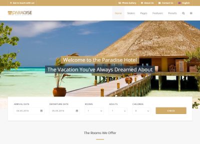Best Joomla Booking Template 2016