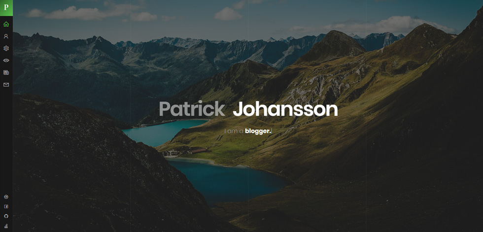 Welcome screen
