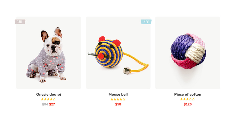 Shop page