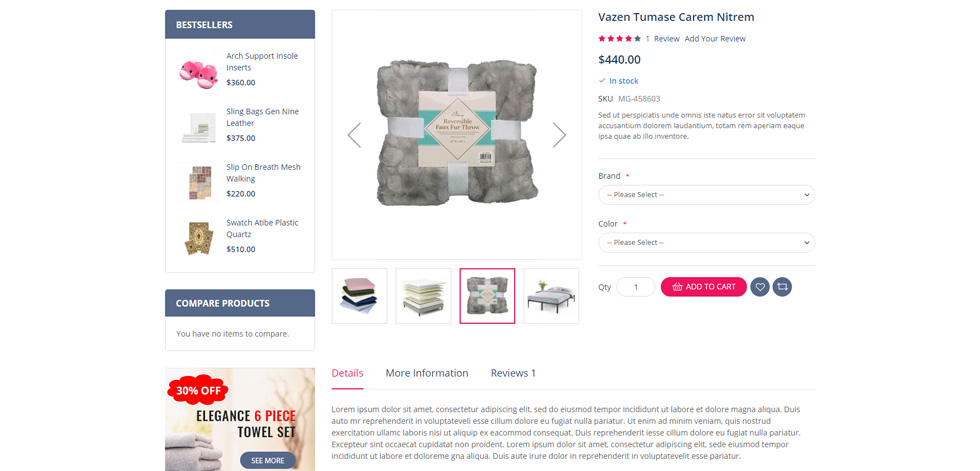 Product page