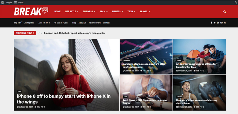 Home page