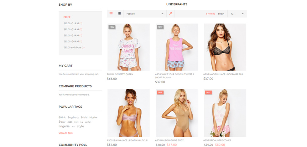 Category page