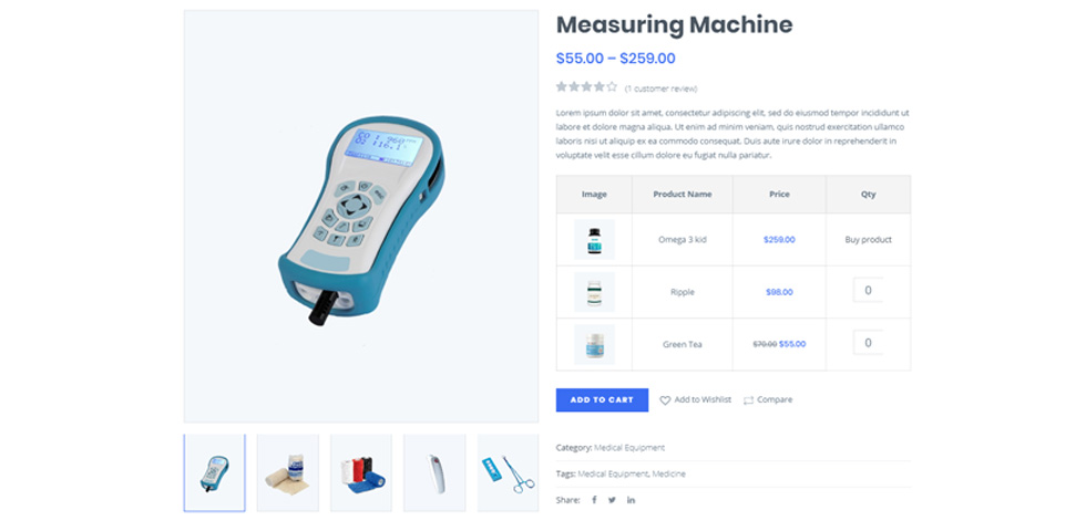 Product page