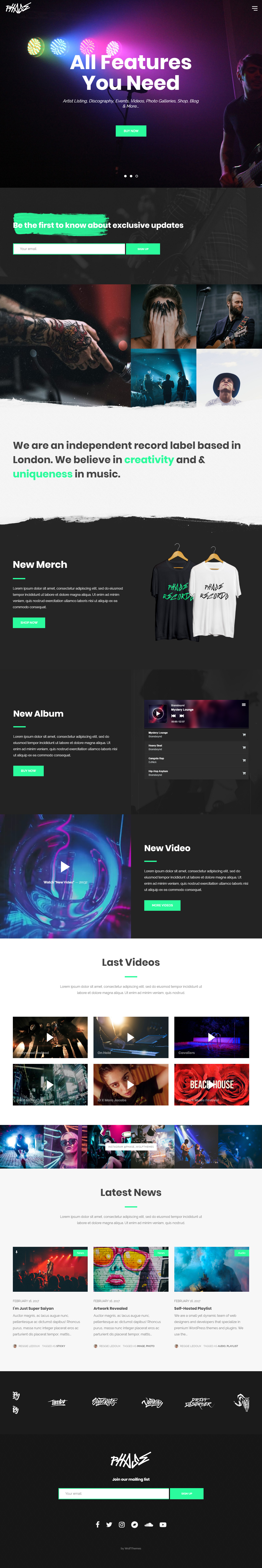 Phase Video Background WordPress Themes