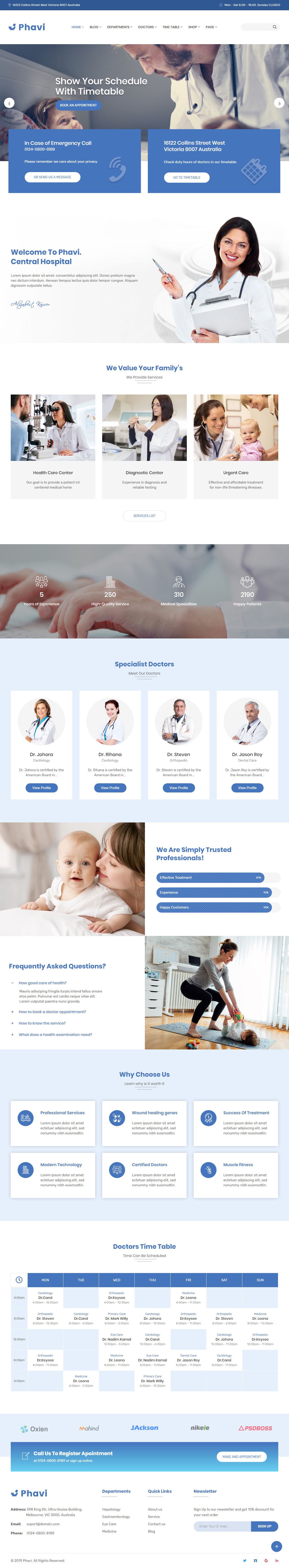 Phavi Healthcare and Medical WordPress Themes