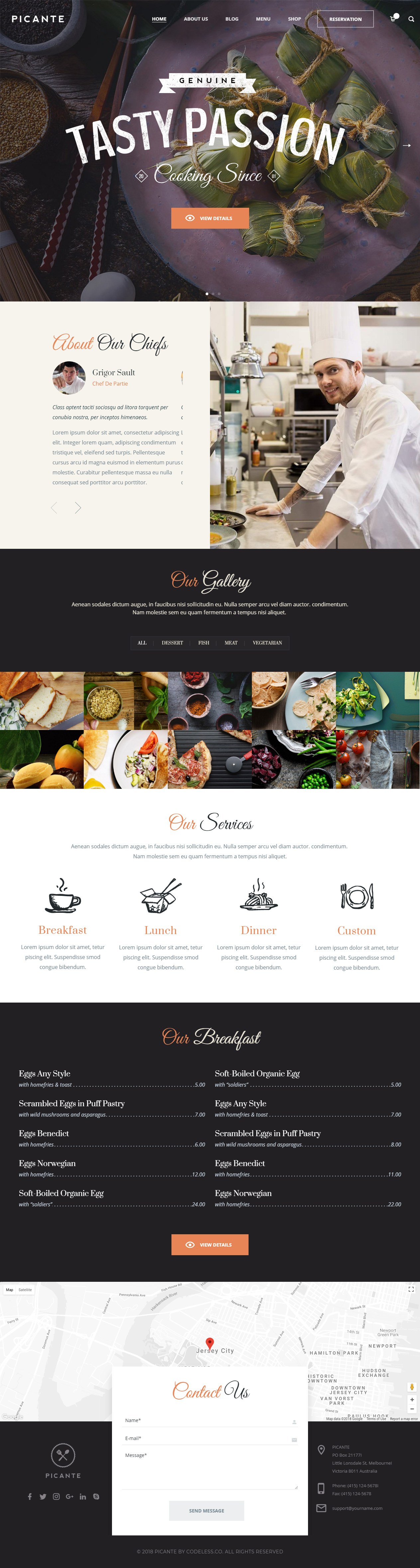 Picante WordPress Cafe Theme