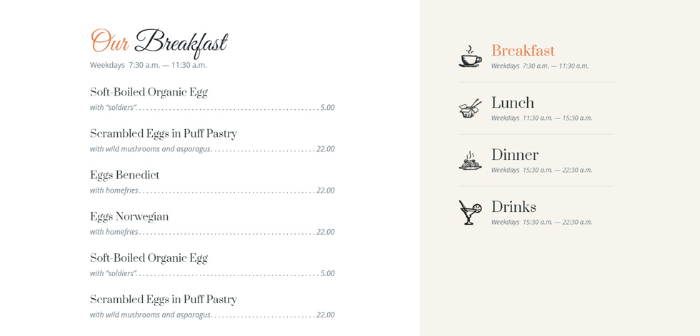 Food Menu