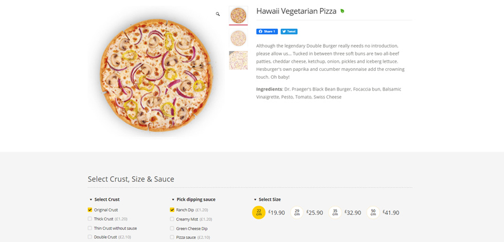 Product pages