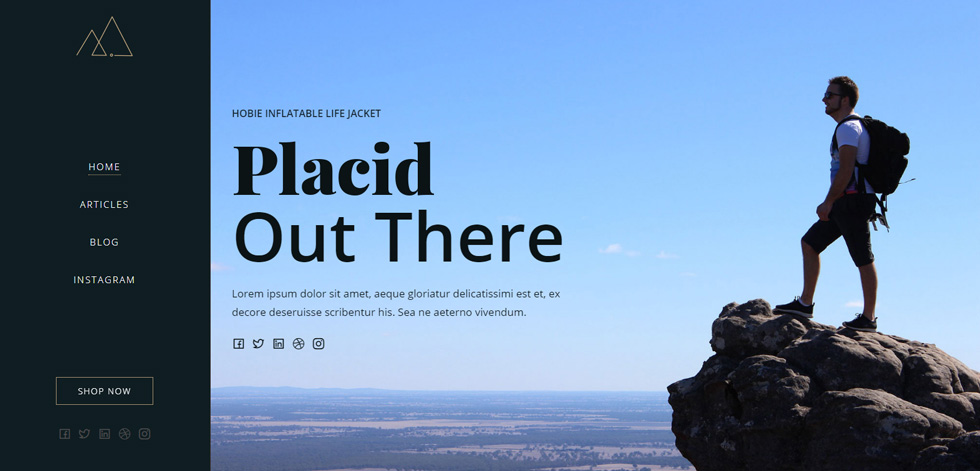 Welcome screen
