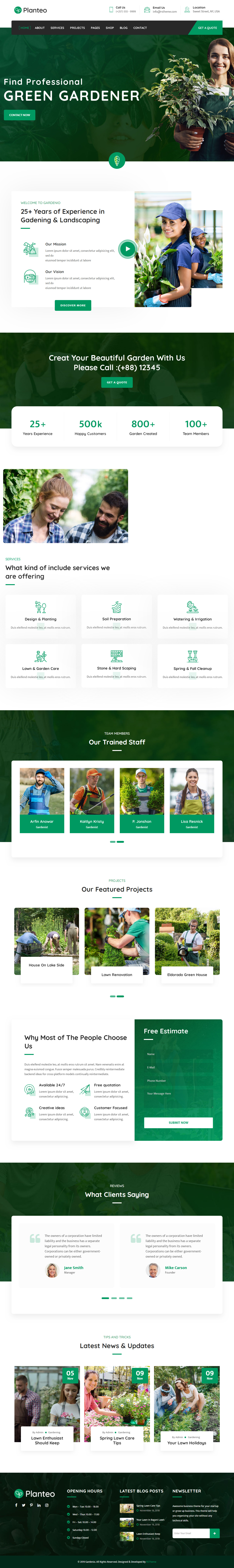 Planteo WordPress Garden Theme