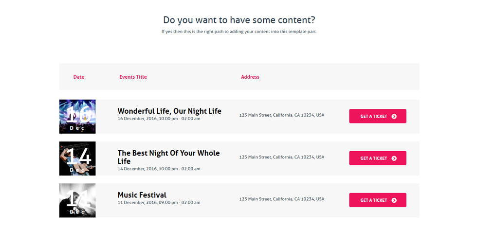 Events