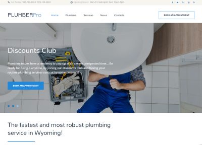 10+ Best Plumbing Website Templates 2017