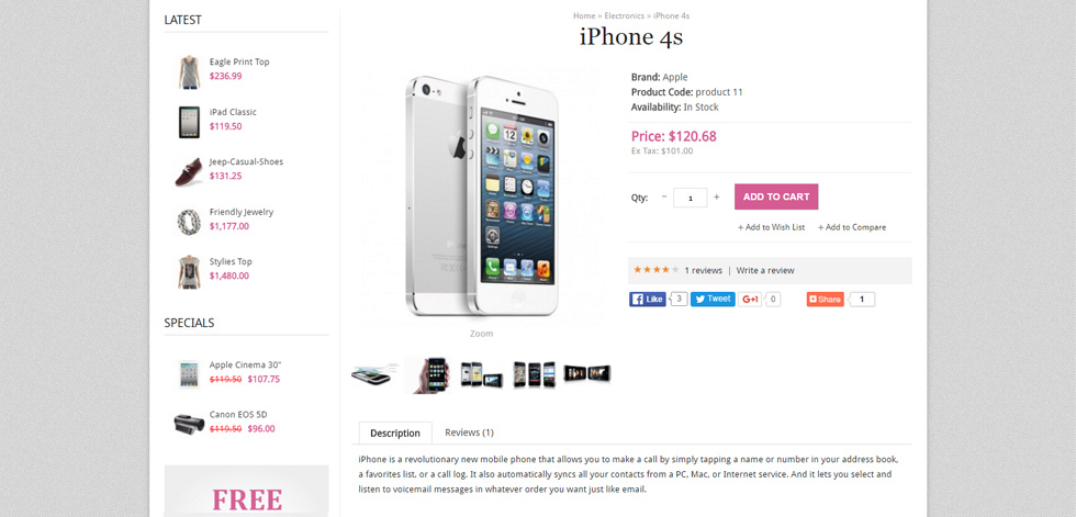 Product page