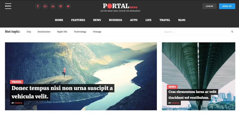 Home page