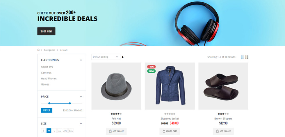 Category page