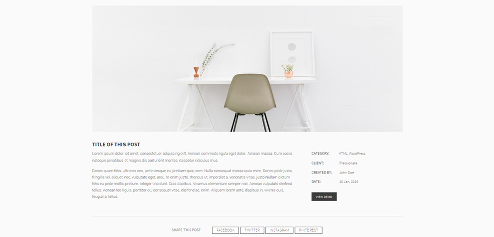 Portfolio single