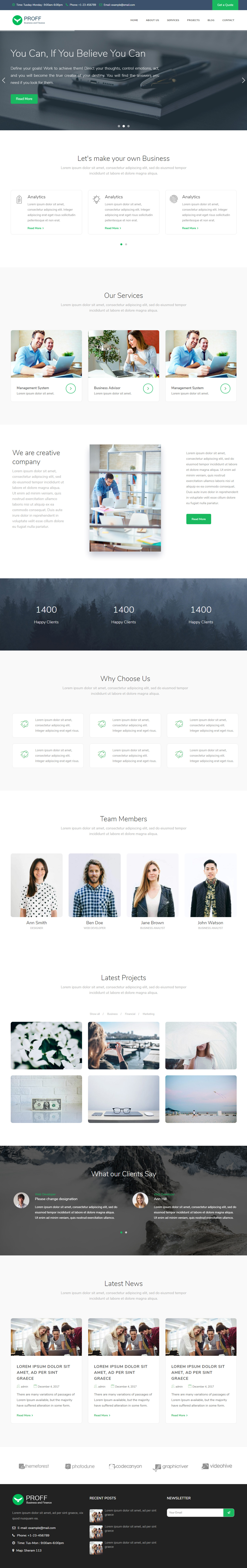 Proffs Finance WordPress Theme