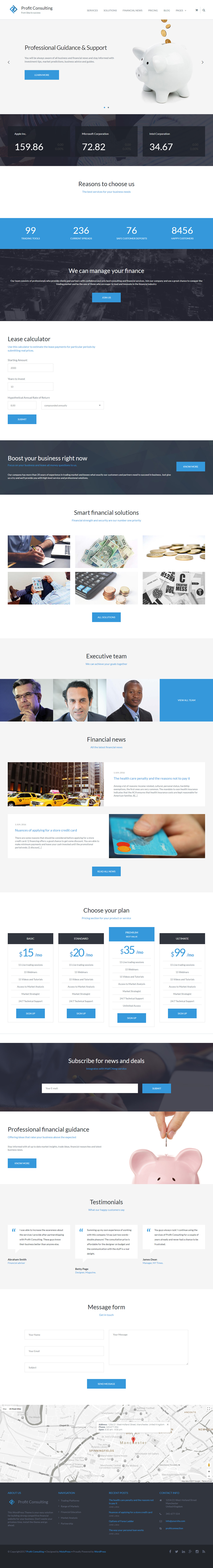 Profit Consulting WordPress Accounting Themes