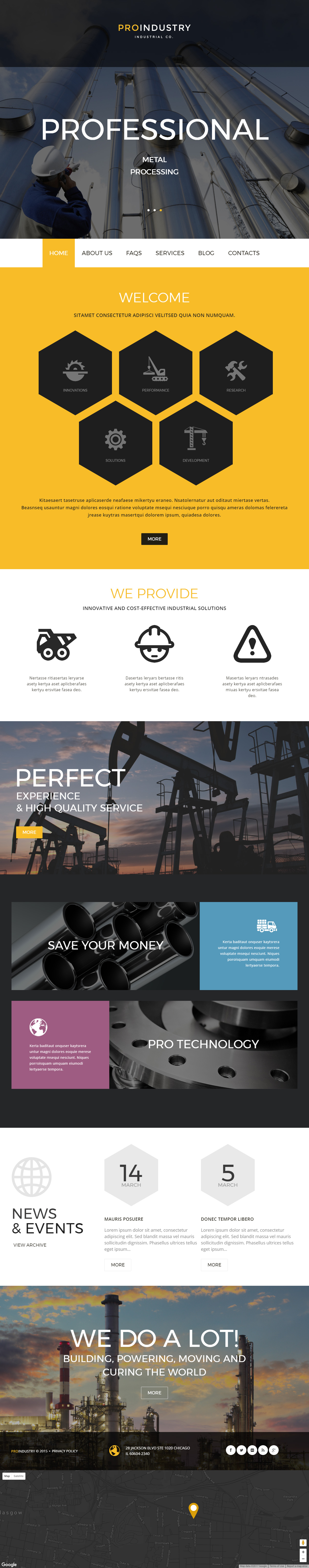ProIndustry WordPress Industrial Templates