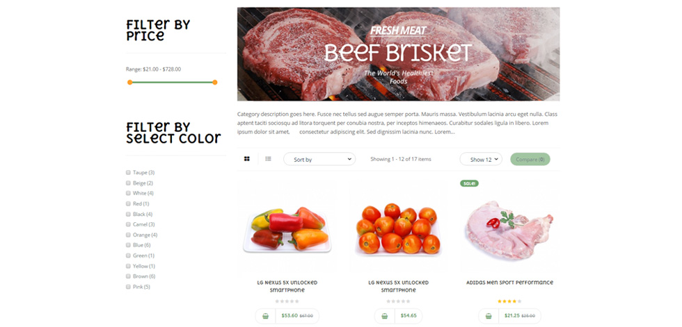 Category page