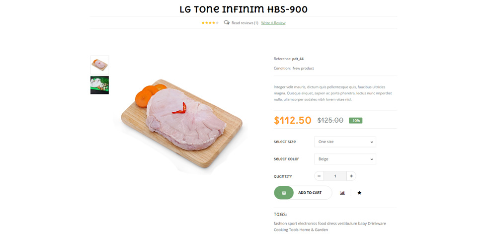 Product page