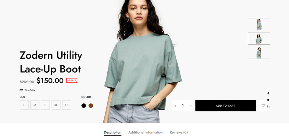 Product page