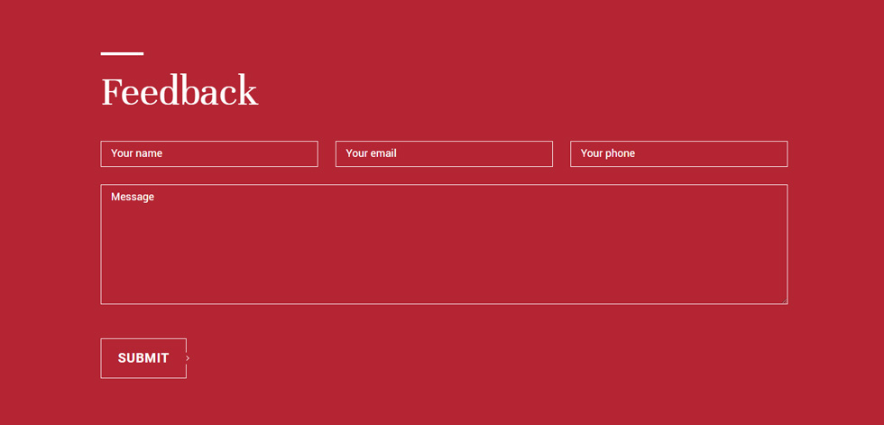 Contact page