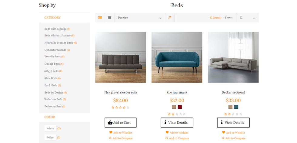 Category page