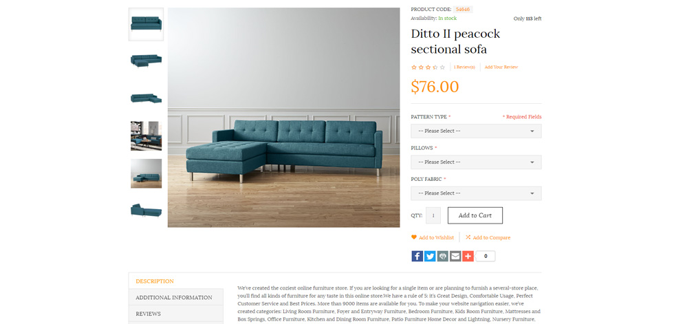 Product page