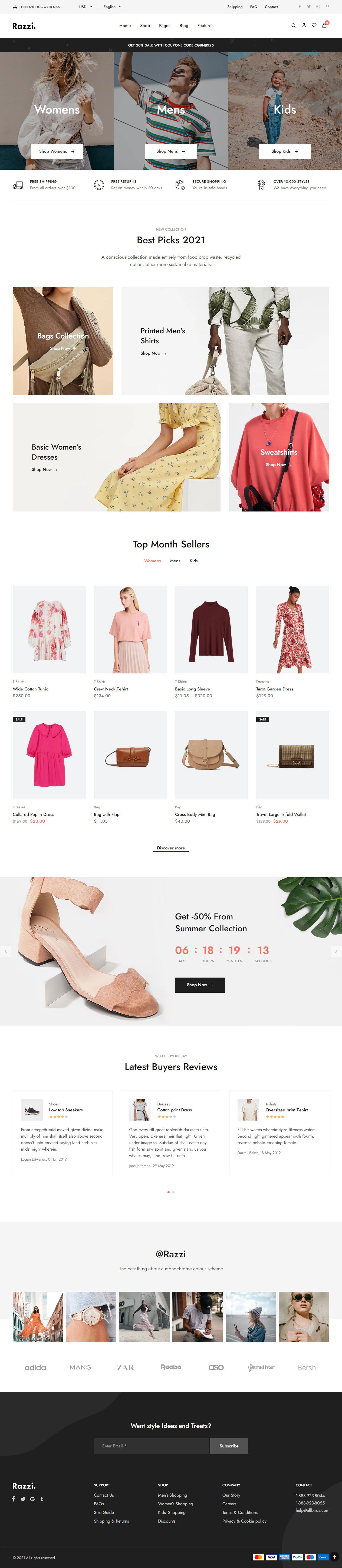 Razzi Woocommerce Themes