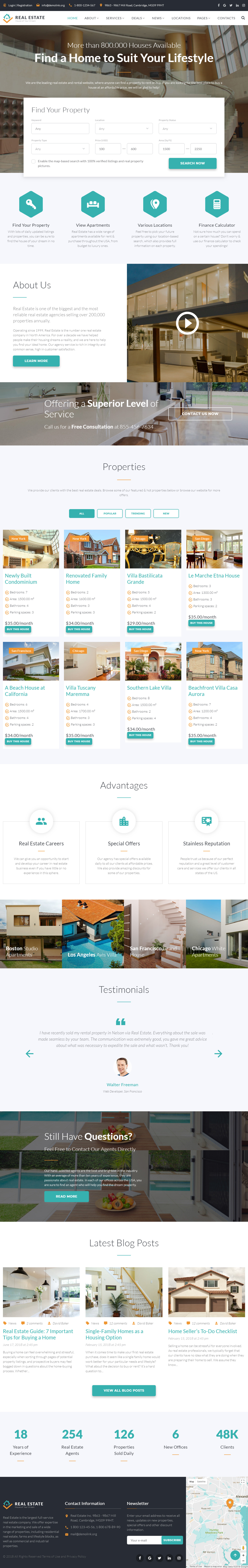 Real Estate Real Estate Website Templates