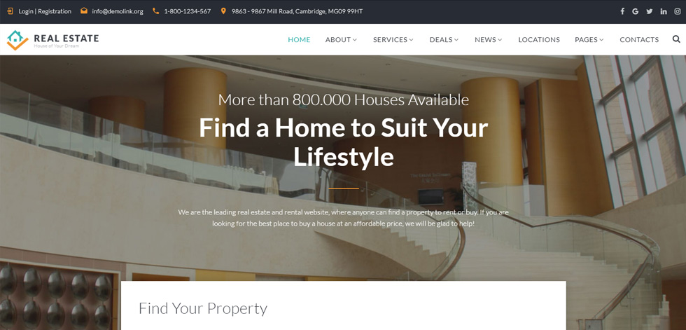 Home page