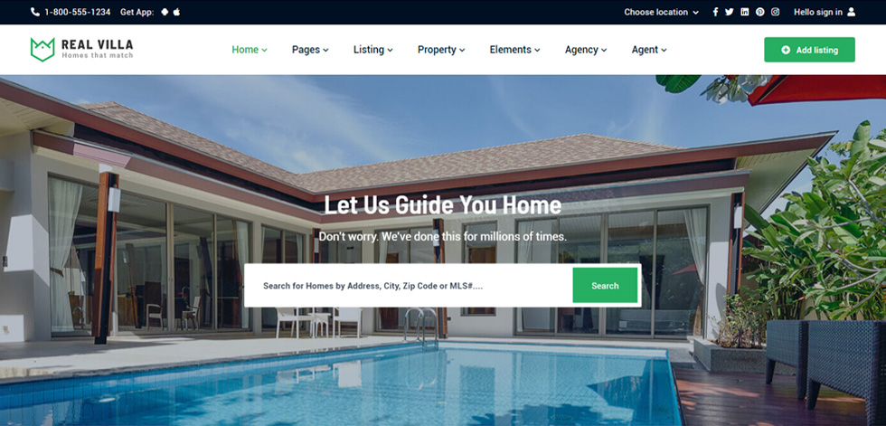 Home page