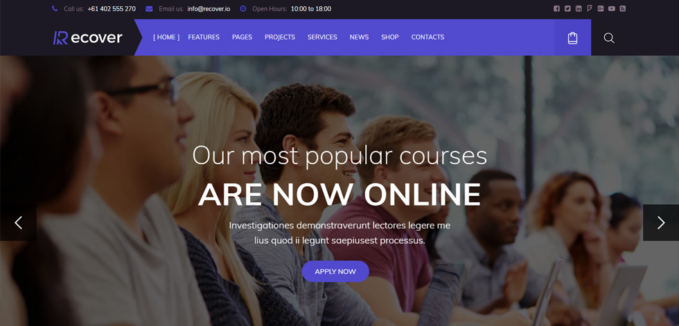 Home page