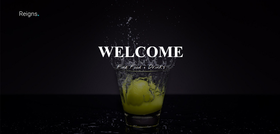 Welcome screen