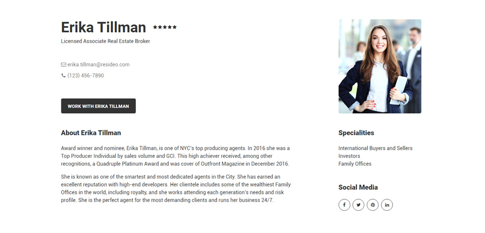 Agent details
