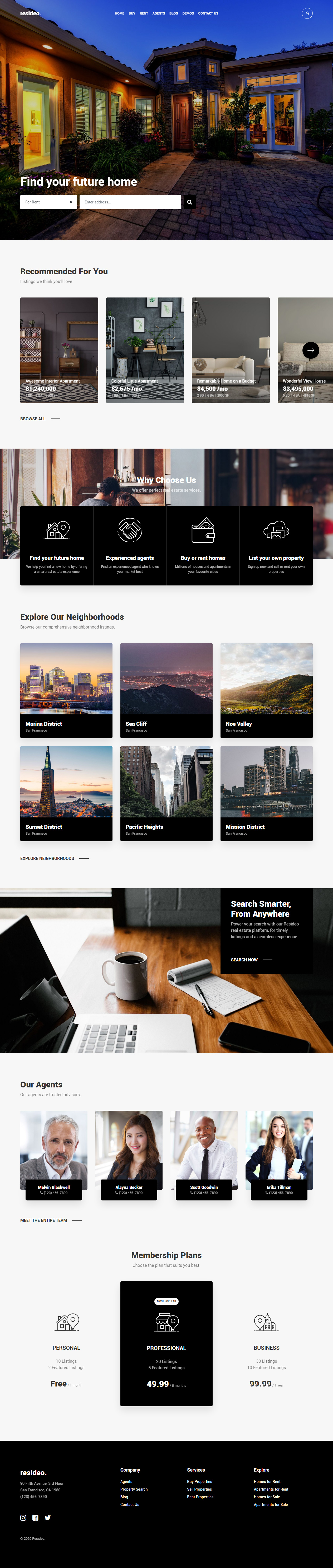 Resideo WordPress Real Estate Themes
